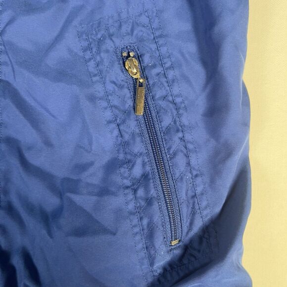 Vtg 1980s CA Sport Blue Polyester Ski‎ Jacket Cotton Lined Russian Made XL - Picture 4 of 12